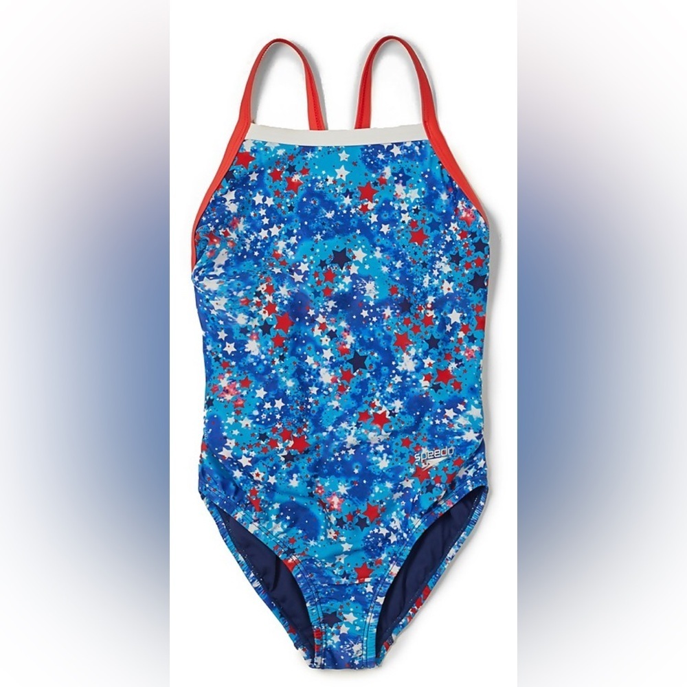 Speedo Printed Propel Back One Piece 16‎